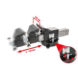 KS TOOLS Parallell-skruvstock 6”