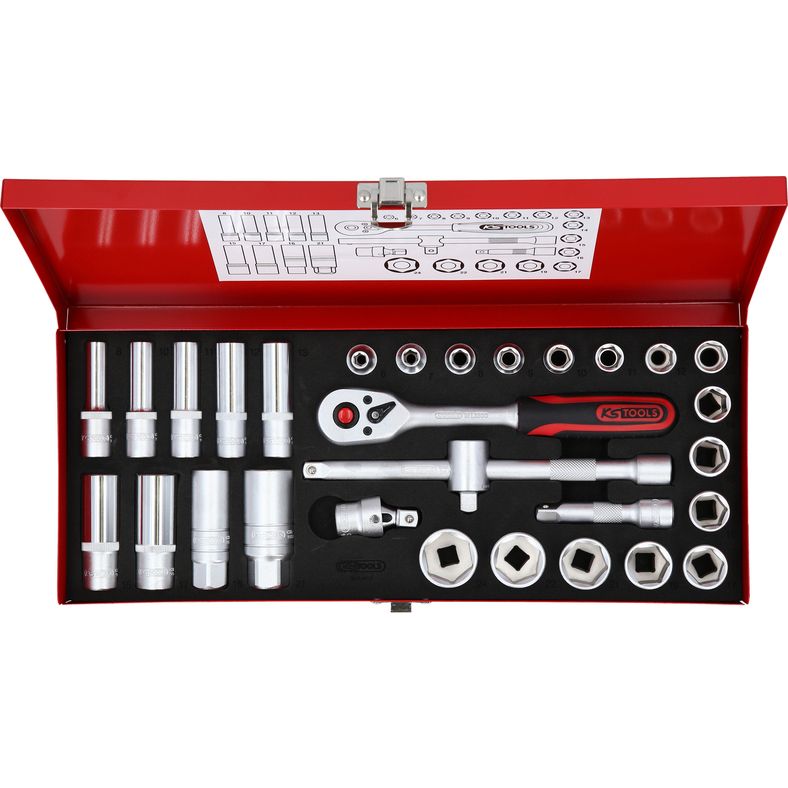 KS Tools Hylssats 3/8" – 30 delar