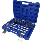 Brilliant Tools 6-kantshylssats 1/2" – 25 delar