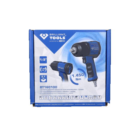 Mutterdragare 1/2" Tryckluft-Slagskruvdragare Brilliant Tools