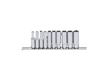 KS TOOLS 1/4" CHROMEplus sexkant-hylssats, lång 10-delars.4-13mm KS918.0610