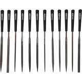 KS TOOLS Nålfilsats med plastfäste