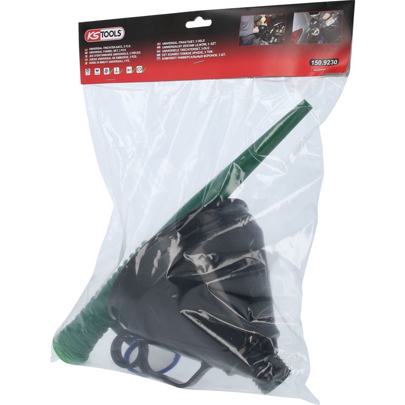 KS TOOLS Universell-tratt-sats, 3-delars