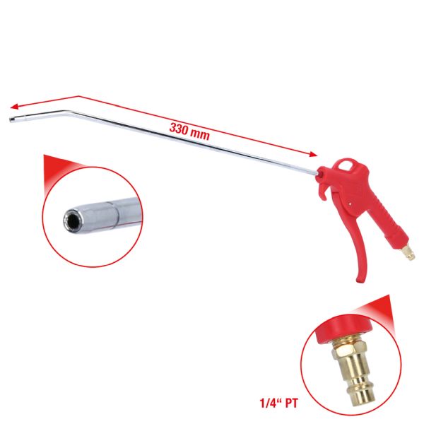 KS TOOLS Universell tryckluft-utblåspistol