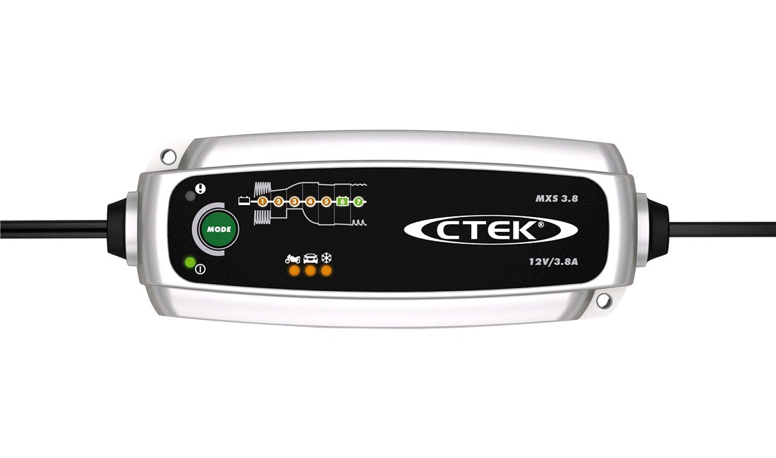 CTEK MXS 3.8 – Helautomatisk 12V Batteriladdare för Blybatterier, 3.8A