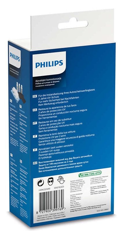 Philips Återställningskit för strålkastare - Skyddstid mot UV-slitage 2 år
