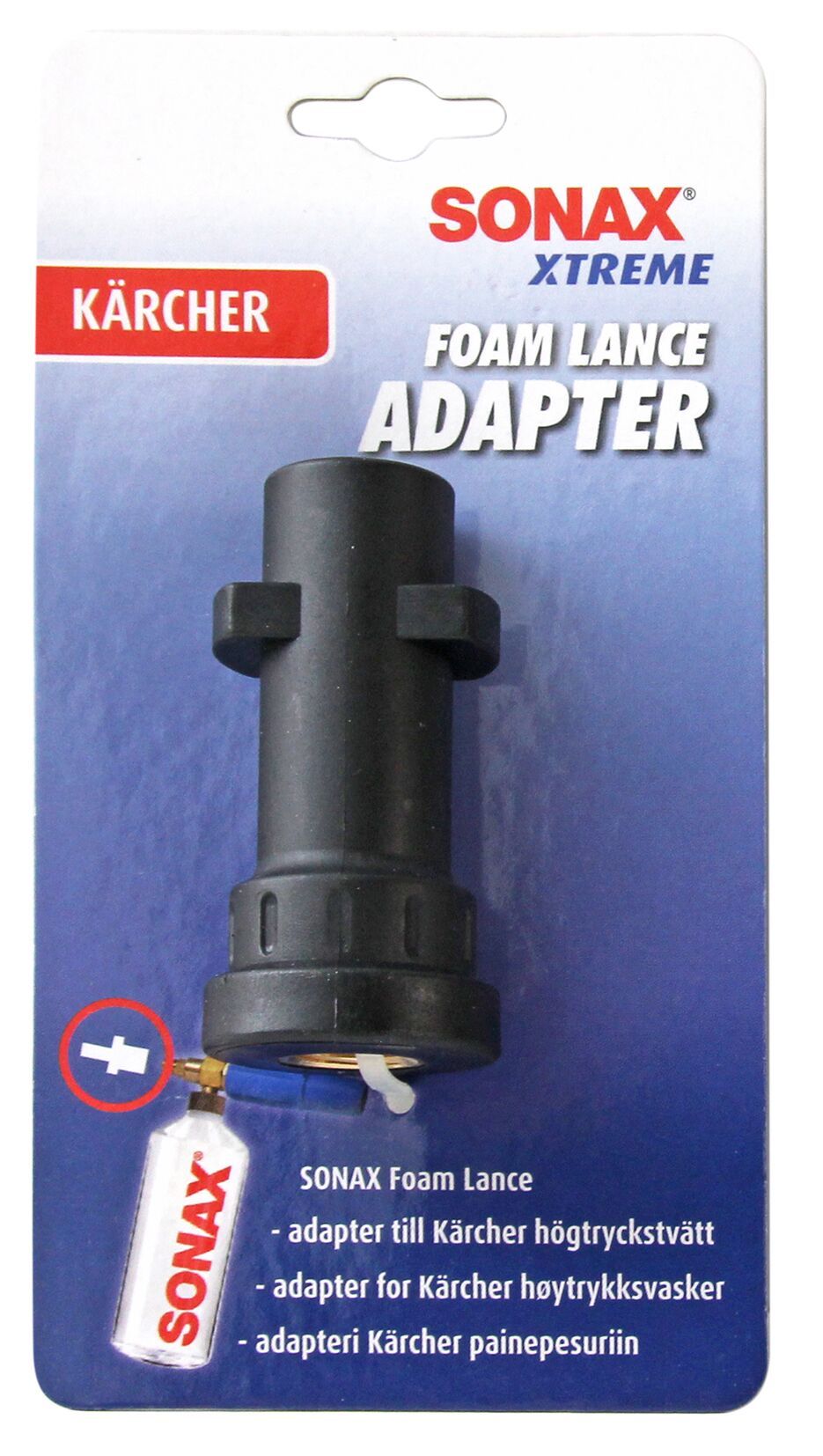 SONAX Adapter Kärcher &amp; AVA till Foam Lance – Exakt passform för effektiv skumapplicering