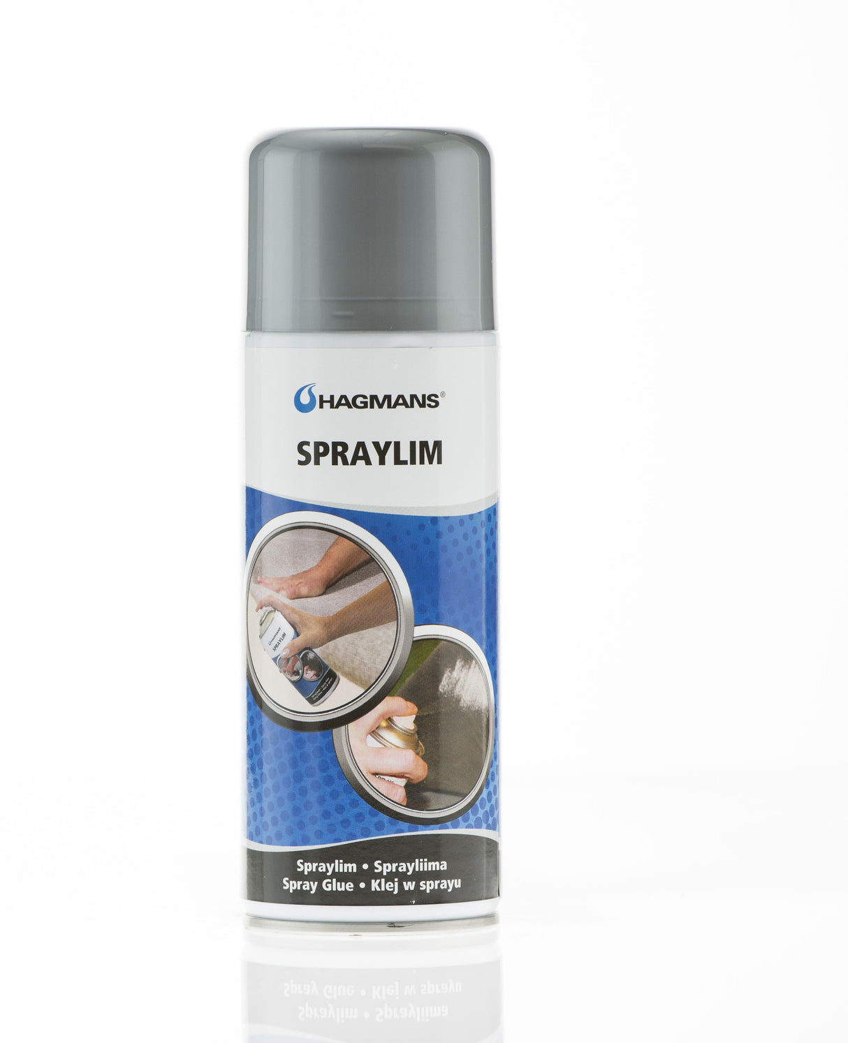 Hagmans Spraylim, Kontaktlim för Papper, Trä, Textil & Plast - 400 ml