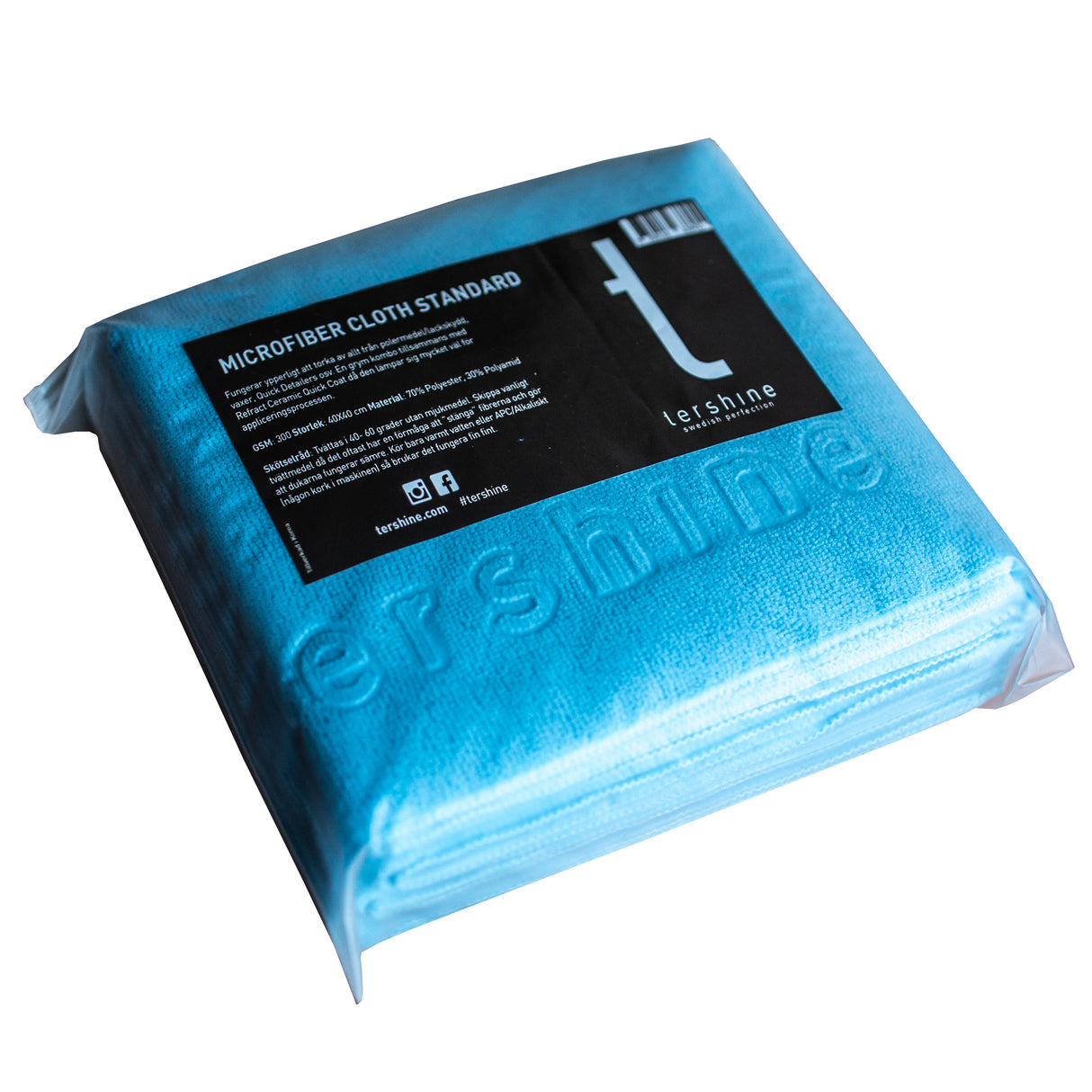 Tershine Microfiberduk/Cloth Standard 5-pack Blå