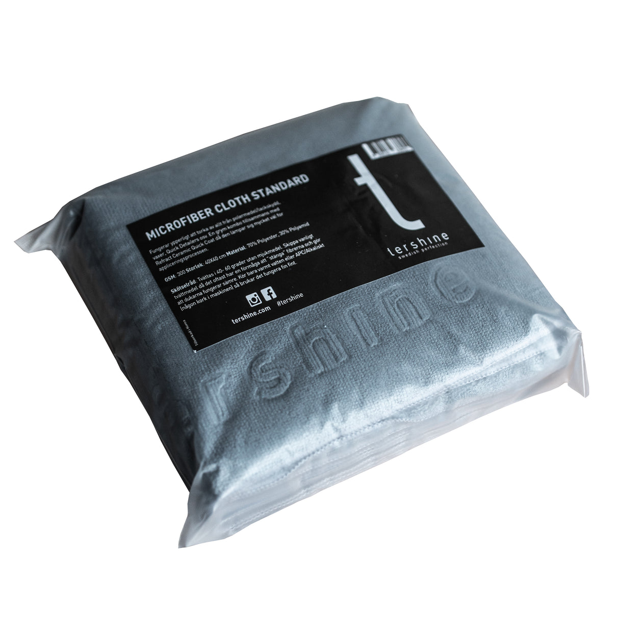Tershine Microfiberduk/Cloth Standard 5-pack Grå