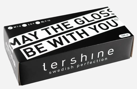 Tershine Arbetshandskar/Nitrilhandskar Svarta 100-pack L