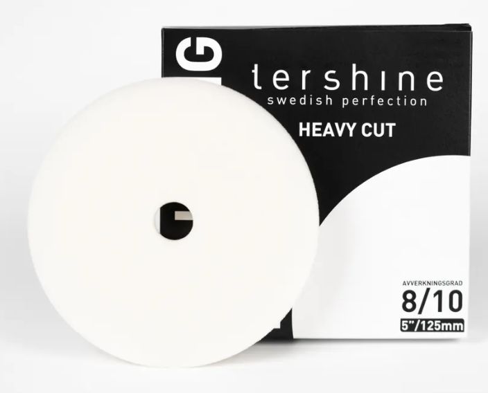 Tershine Polertrissa Heavy Cut – Grov skumtrissa Ø125 mm för djupgående lackkorrigering