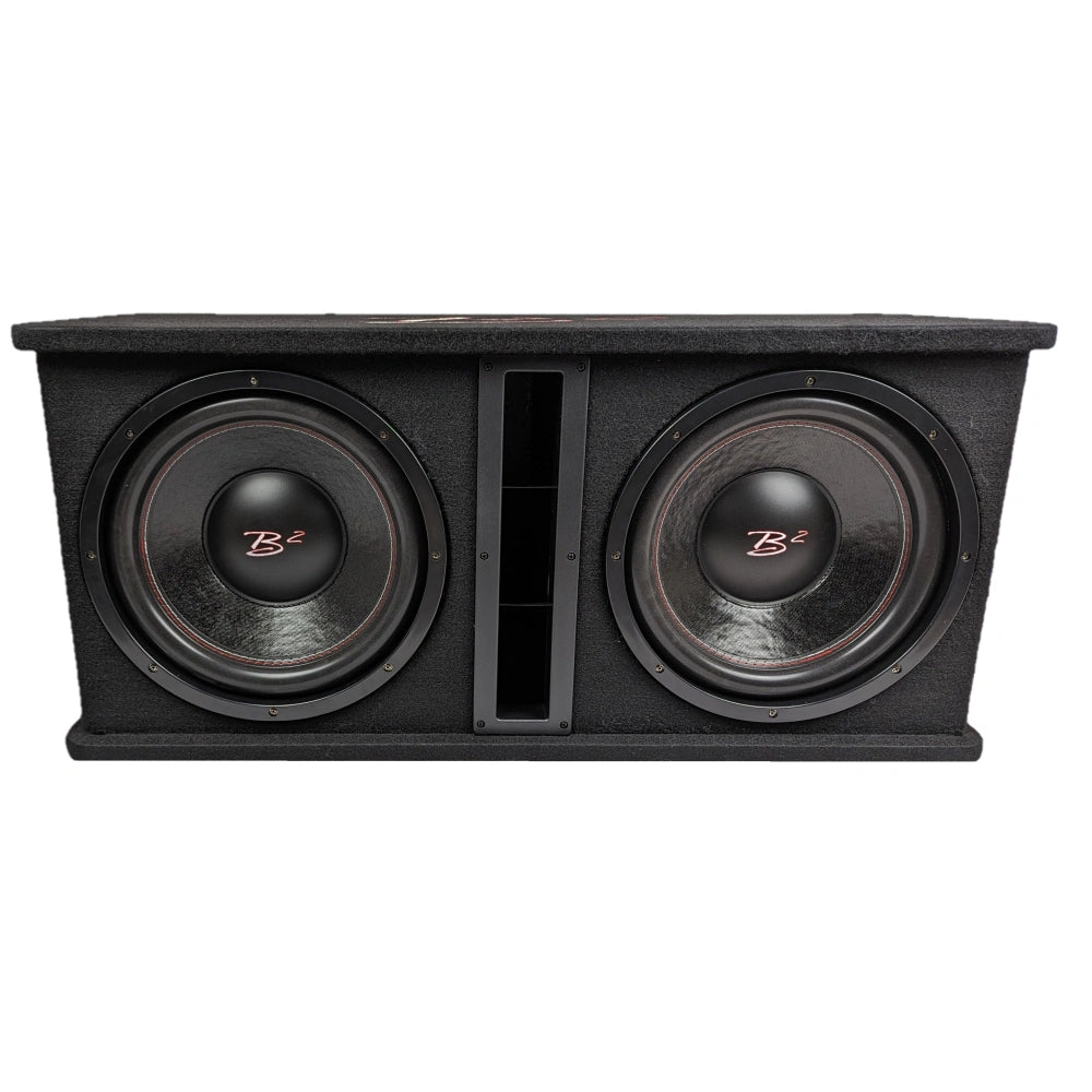 B2 Audio DVPE212, 2x12 tums baslåda med Tershine Purify S+
