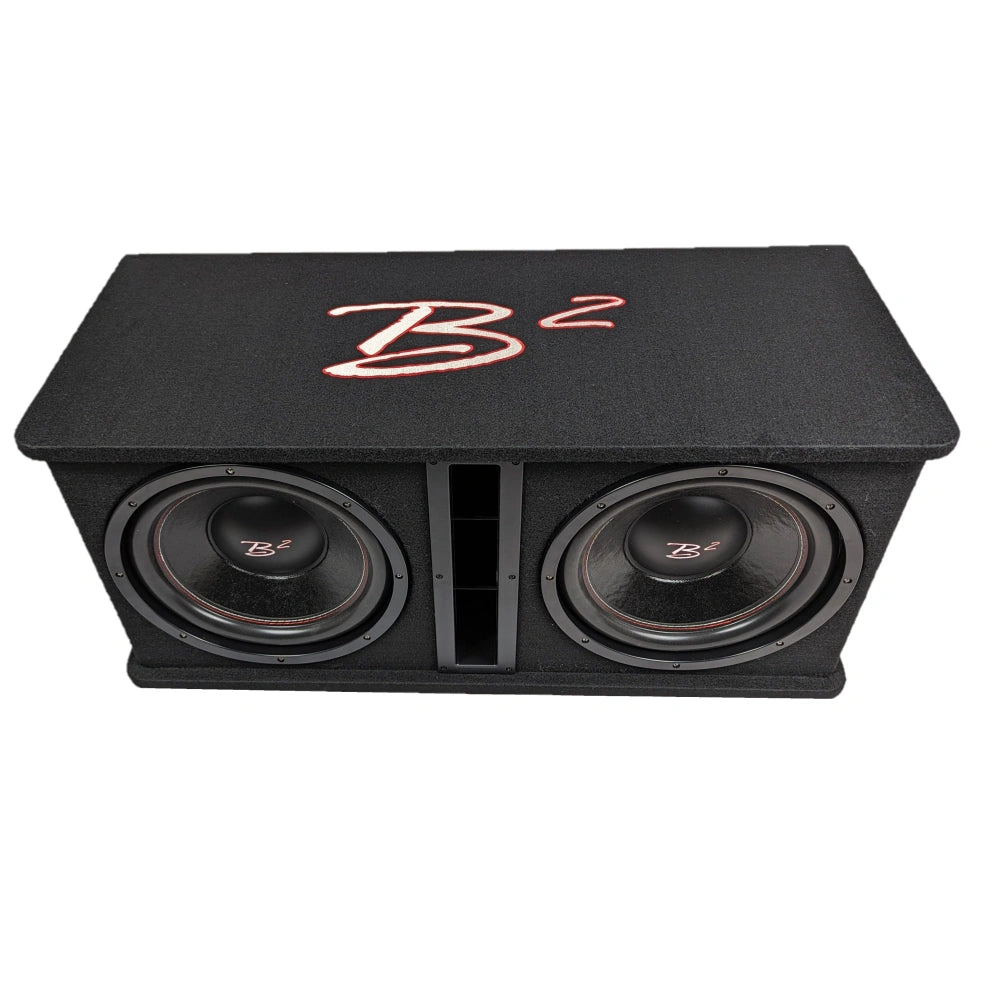 B2 Audio DVPE212, 2x12 tums baslåda med Tershine Purify S+