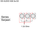 DD Audio LE-508.3a-D2, 3x8 tums baslåda