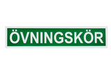 Övningskörskylt med magnet