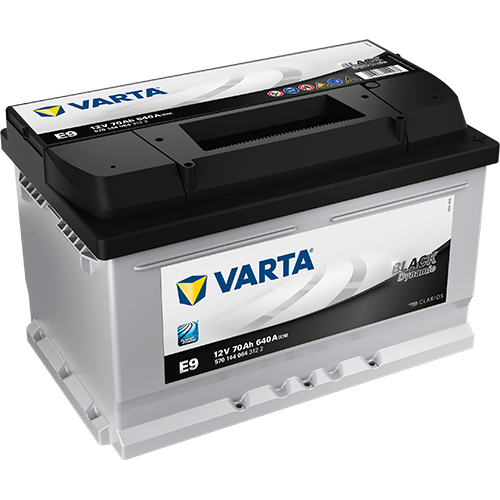VARTA BLACK Dynamic E9, Bilbatteri 12V 70 ah 640 A
