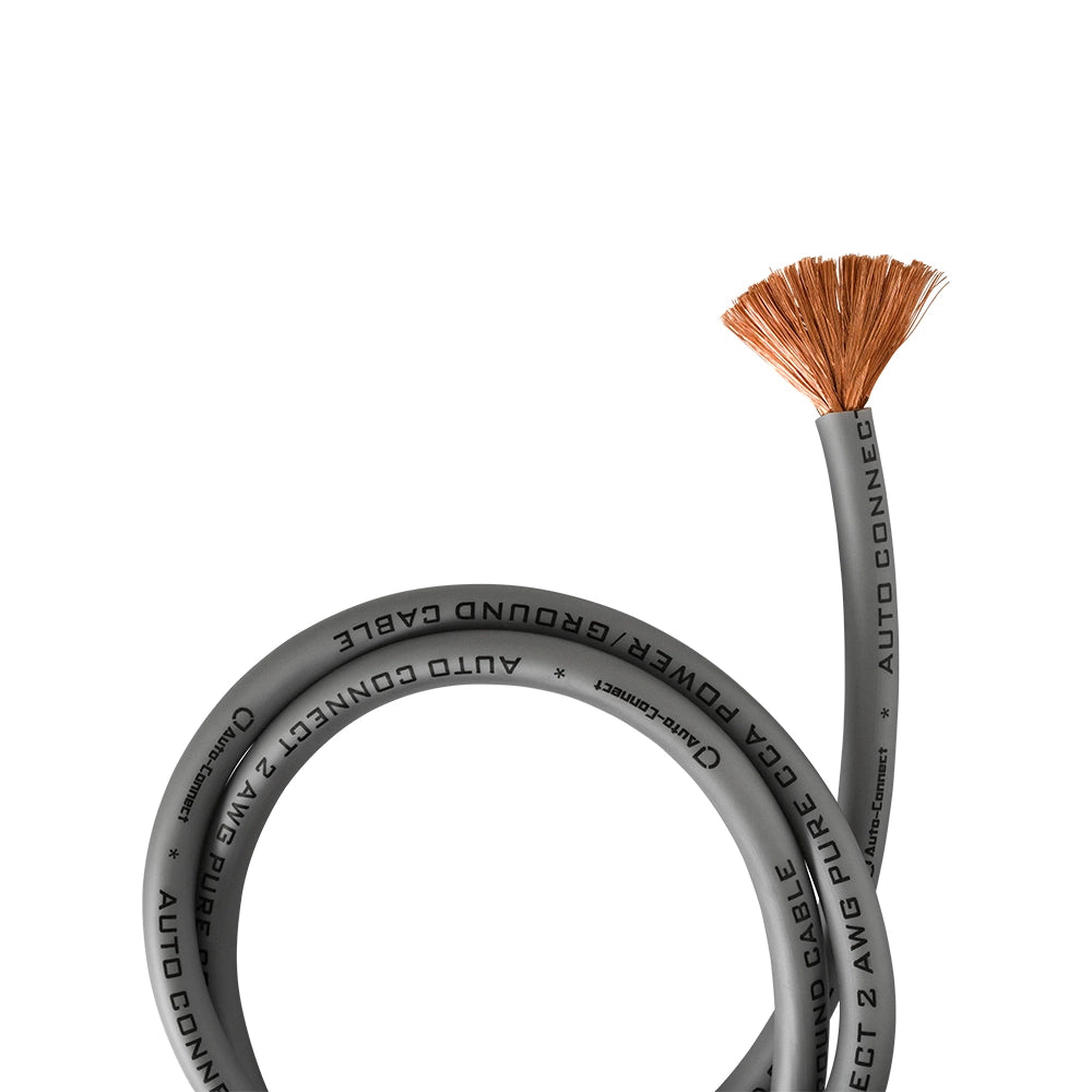 Auto-Connect CCA strömkabel 35mm², grå