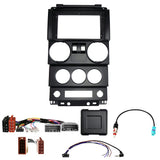 Auto-Connect Installationskit för 9-tums bilstereo, Jeep Wrangler 2-dörrars 2007-2010