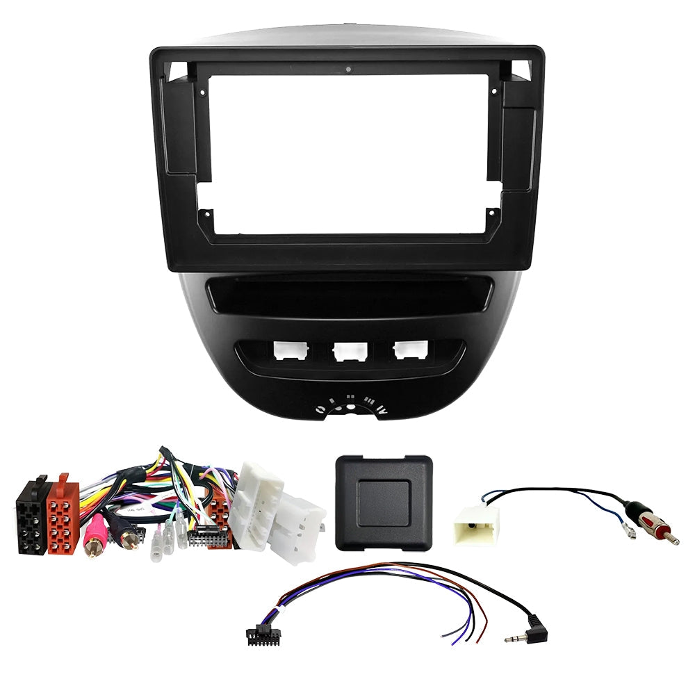 Auto-Connect Installationskit för 9-tums bilstereo, Toyota Aygo, Citroën C1 och Peugeot 107
