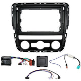 Auto-Connect Installationskit för 9-tums bilstereo, Volkswagen Passat B7 2011-2015, automatisk AC