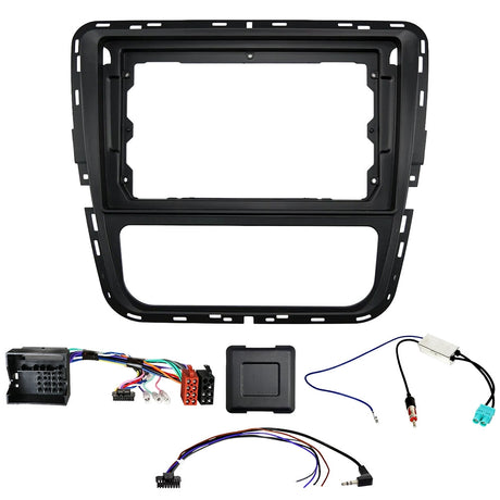 Auto-Connect Installationskit för 9-tums bilstereo, Volkswagen Passat B7 2011-2015, manuell AC