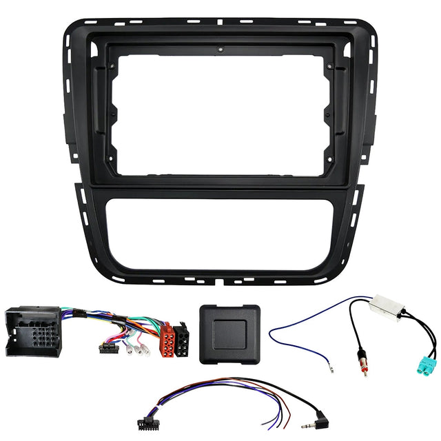 Auto-Connect Installationskit för 9-tums bilstereo, Volkswagen Passat B7 2011-2015, manuell AC