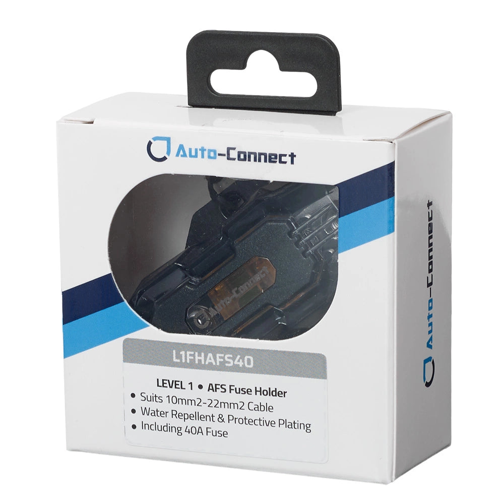 Auto-Connect AFS Level 1 säkringshållare med 40A-säkring, 10-22mm²