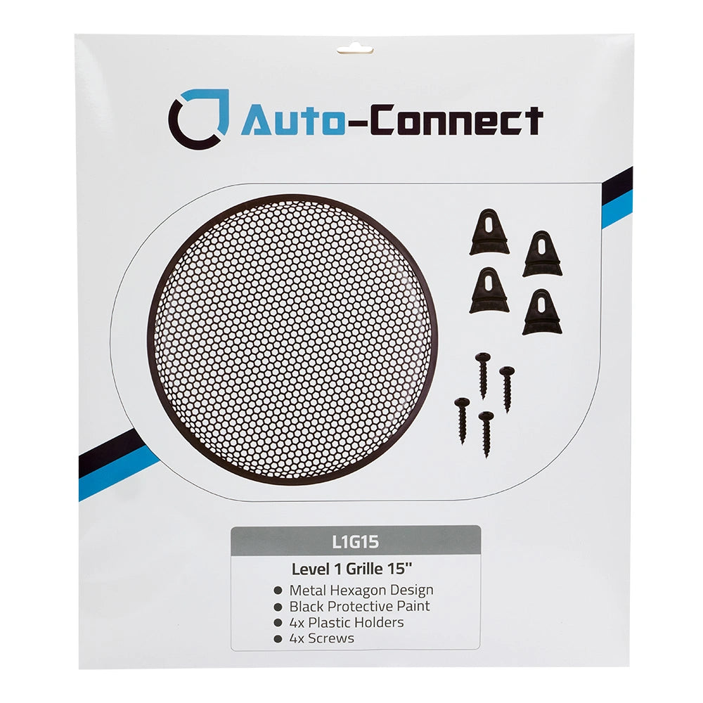 Auto-Connect Hexagon högtalargaller, 15 tum