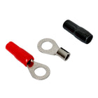 Auto-Connect röd och svart ringkabelsko M8, 10 mm²