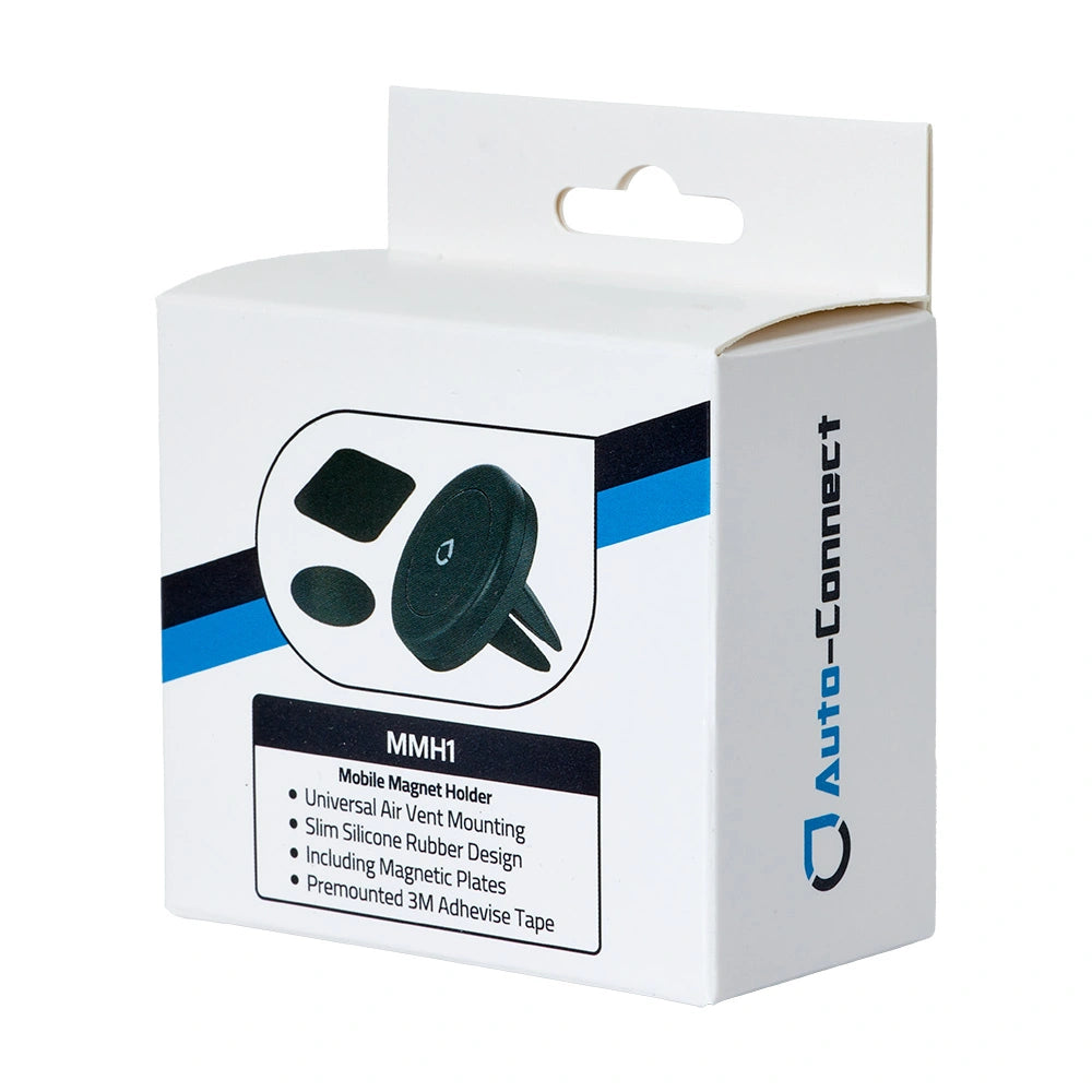 Auto-Connect magnetisk mobilhållare, monteras i luftventil
