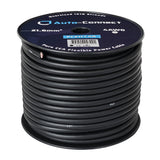 Auto-Connect svart strömkabel CCA 21.6mm², metervara