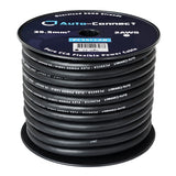 Auto-Connect svart strömkabel CCA 35.5mm², metervara