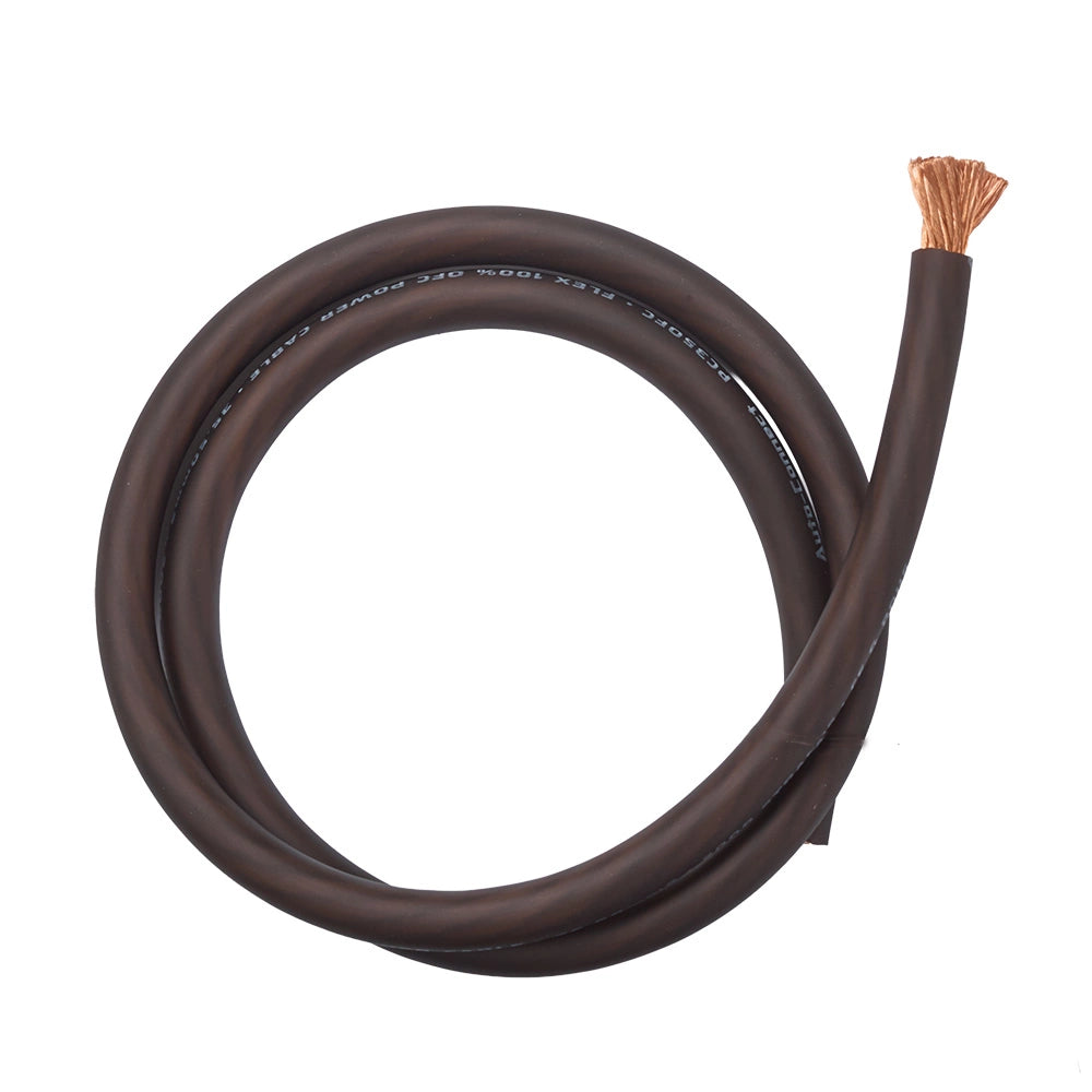 Auto-Connect svart strömkabel OFC 35.5mm², metervara