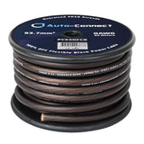 Auto-Connect svart strömkabel OFC 53.7mm², metervara