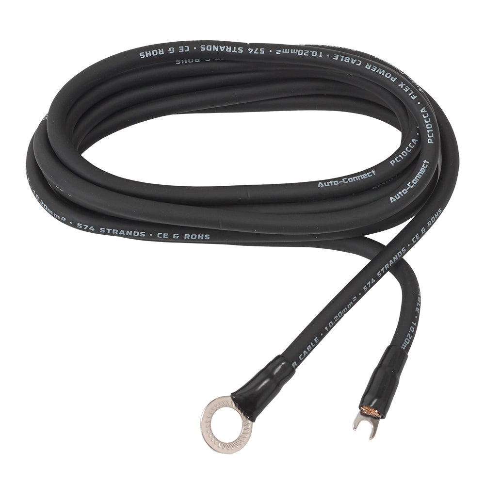 Auto-Connect 2.5 meter strömkabel CCA 10.2mm², svart