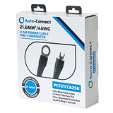 Auto-Connect 2.5 meter strömkabel CCA 21.6mm², svart