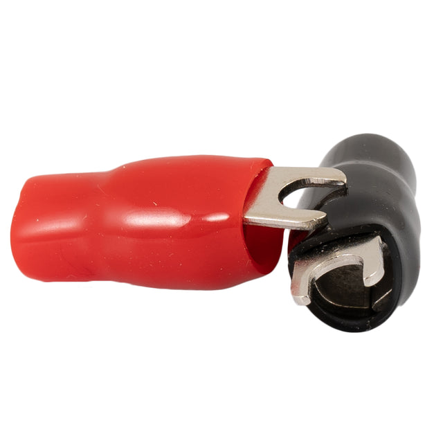 Auto-Connect röd och svart gaffelkabelsko, 20mm²