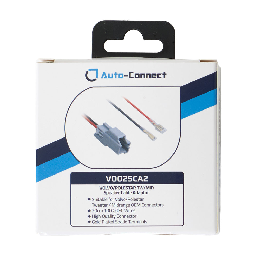 Auto-Connect högtalarkontakter till mellanregister/diskant Volvo/Polestar, par