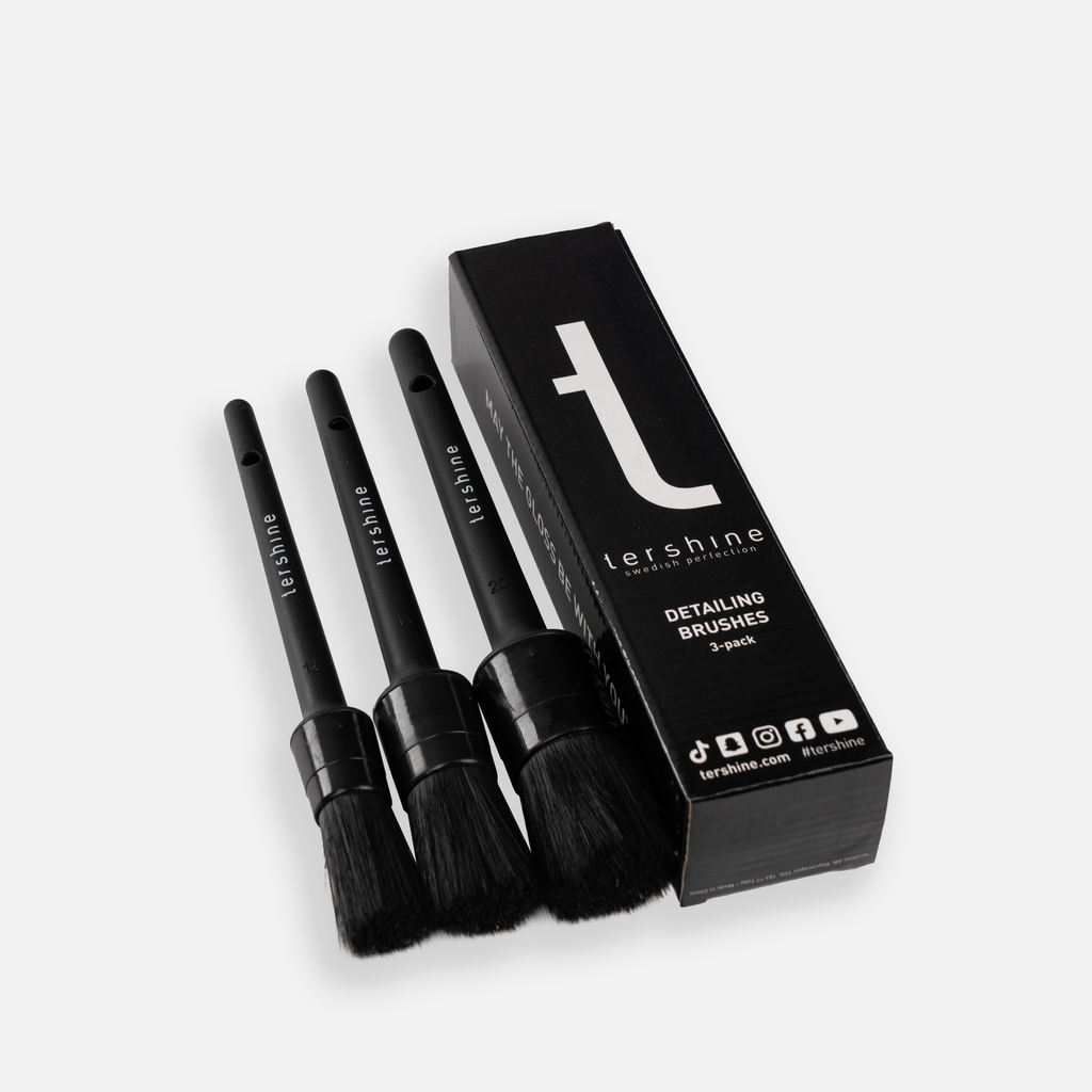 Tershine Detailing Brushes, rekondpenslar, 3-pack