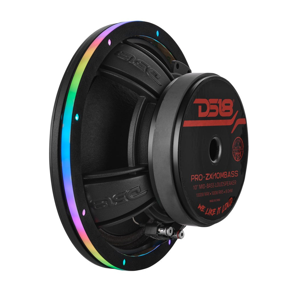 DS18 DLRING10, 10tums digtal RGB LED-ring för högtalare/basar