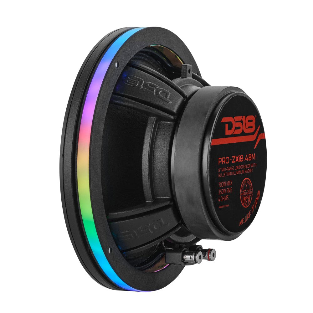 DS18 DLRING8, 8tums digtal RGB LED-ring för högtalare/basar