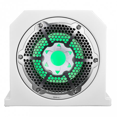 DS18 NXL-10SUBLD/W, 10 tums marin baslåda med RGB LED-belysning, vit