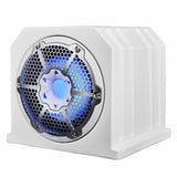 DS18 NXL-10SUBLD/W, 10 tums marin baslåda med RGB LED-belysning, vit