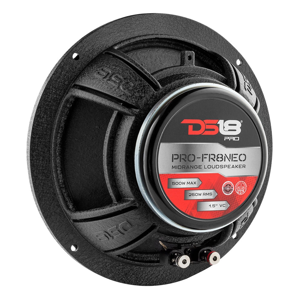 DS18 PRO-FR8NEO, 8" SPL-högtalare med neo-magnet