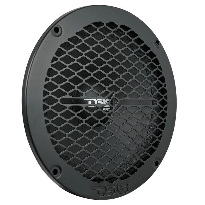 DS18 PRO-GRILL6MS/BK, slimmat 6.5 tums högtalargaller i metall, svart