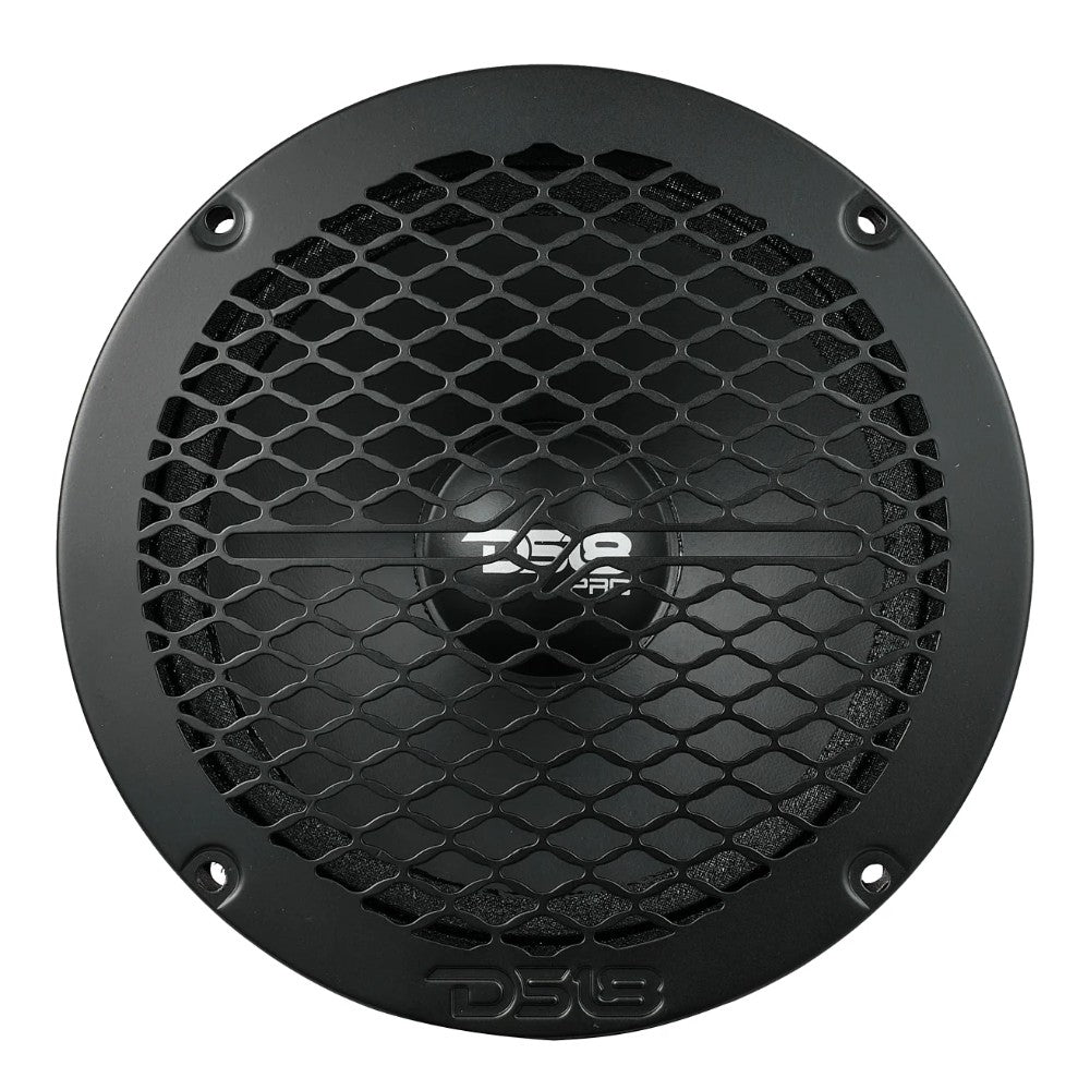 DS18 PRO-GRILL6MS/BK, slimmat 6.5 tums högtalargaller i metall, svart