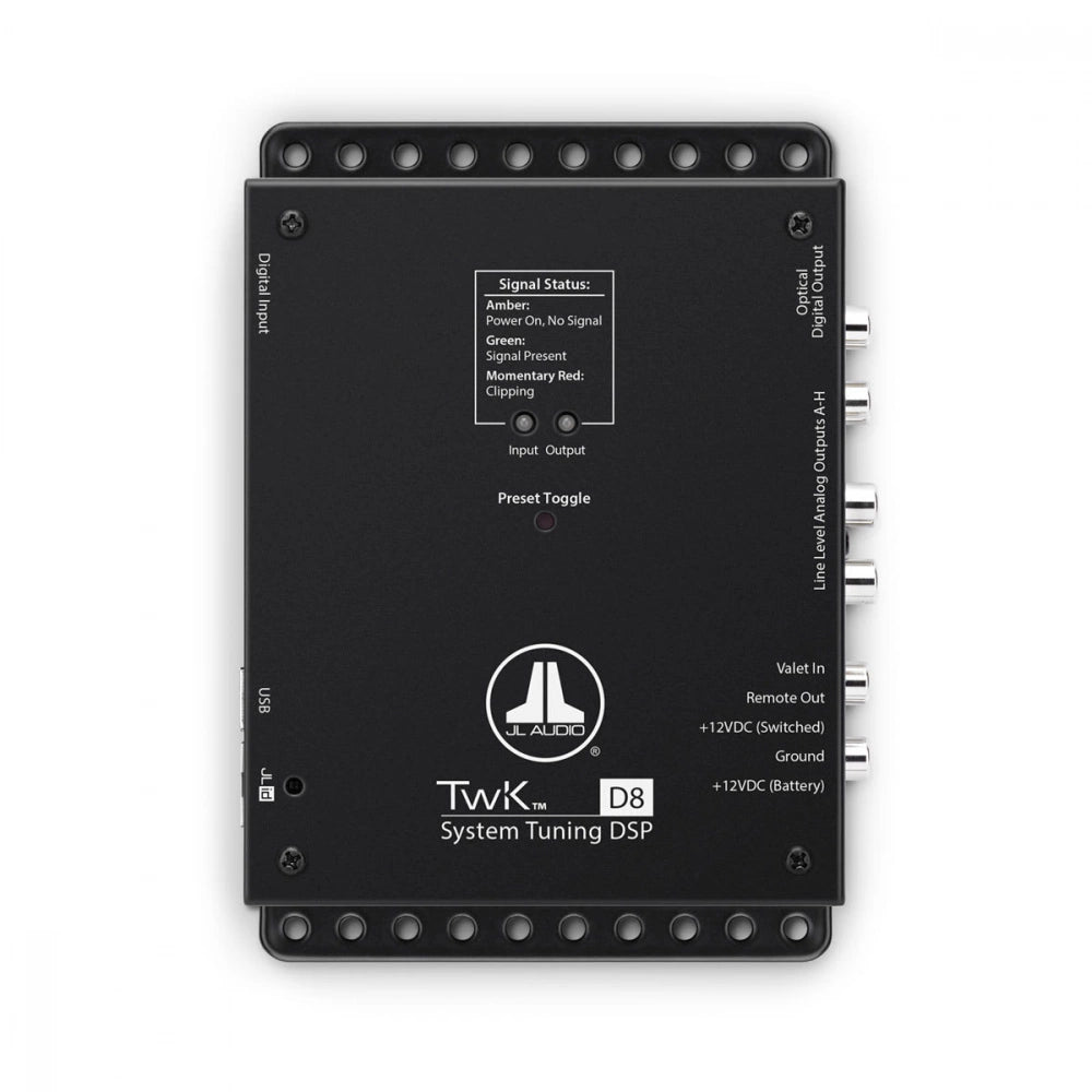 JL Audio TwK-88, 8-kanalig DSP (analog ingång)