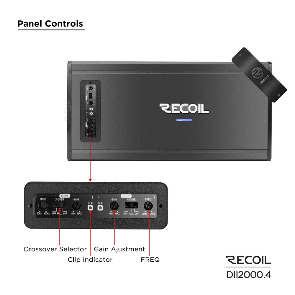 Recoil DII 2000.4, fyrkanaligt slutsteg