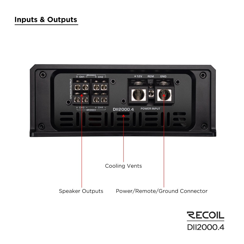 Recoil DII 2000.4, fyrkanaligt slutsteg